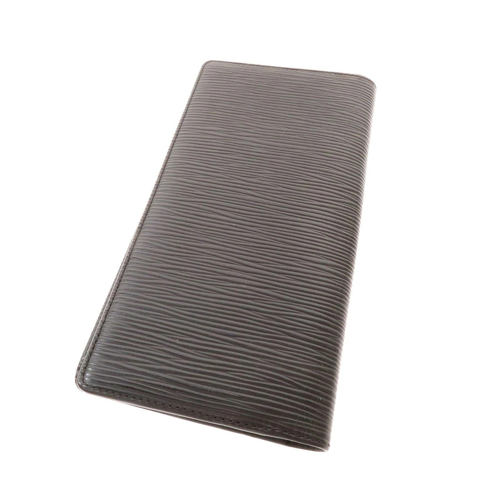Louis Vuitton Leather Wallet Portefeuille Epi Brazza Long